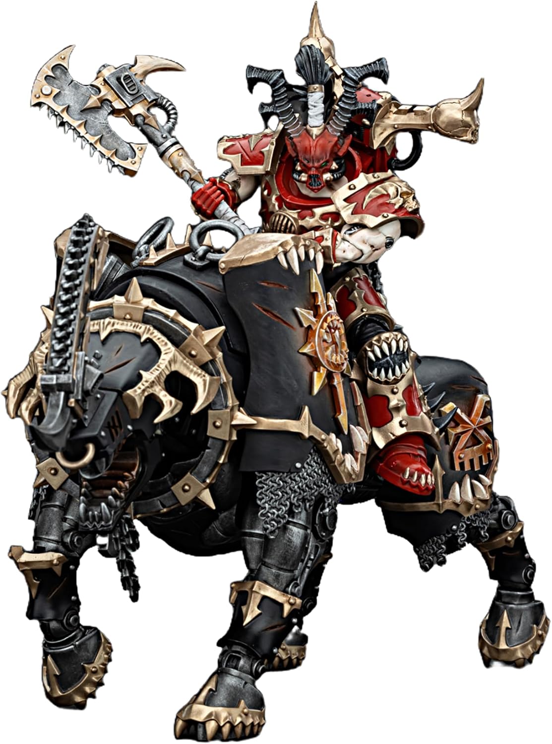 JOYTOY Warhammer 40k 1/18 Action Figure World Eaters Lord Invocatus Collectible Gifts,Toys for Kids 15+ and Adults