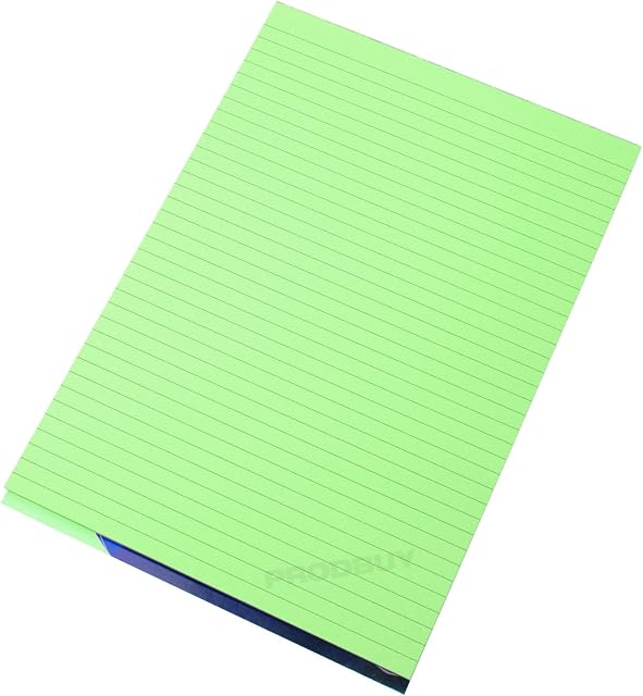 [Pack of 3] Visual Memory Aid A4 Green 100 Page Paper Notepad Refill Memo Lined Writing Pads