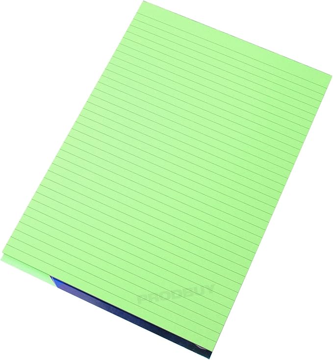 [Pack of 3] Visual Memory Aid A4 Green 100 Page Paper Notepad Refill