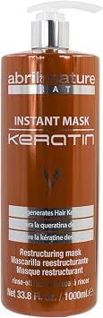 abril et nature - Ultra Fast Keratin Hair Mask - Nourishes, Strengthens, and Regenerates Hair Fiber - Repairs Damaged and Brittle Hair - Smooth and Shiny Appearance - 1000 ml
