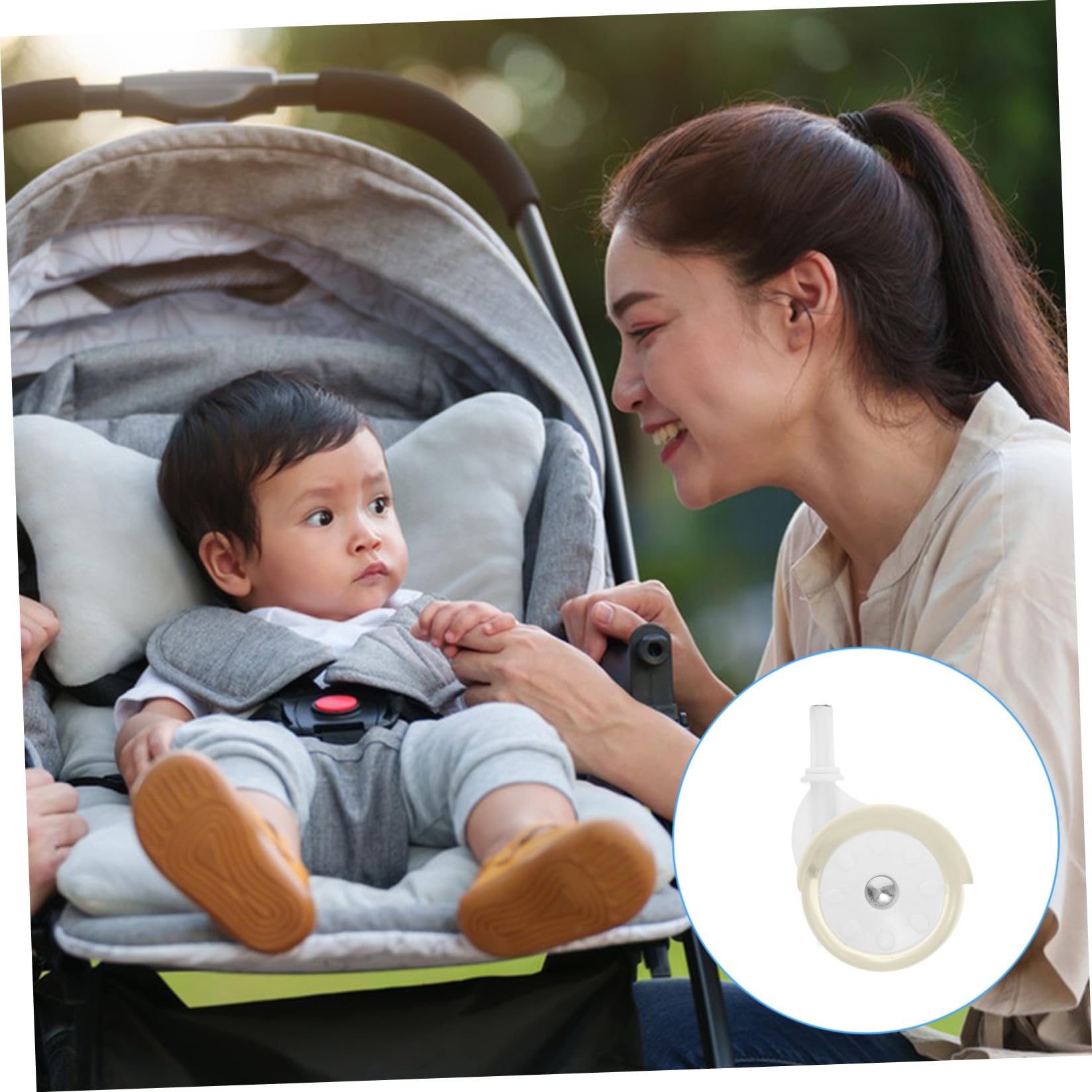 Universelles En Plastique Et: Lot De 4 Roues pour Déambulateur pour Bébé Pièces De Rechange pour Chariot De Courses Poussette Et Déambulateur