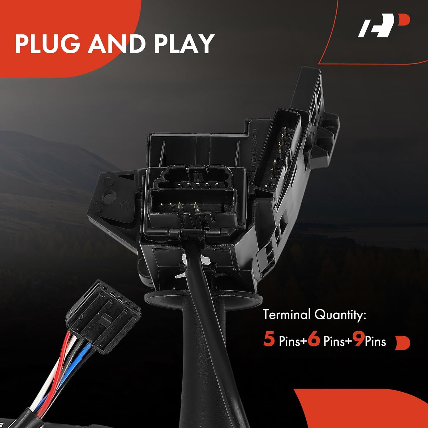 A-Premium Multifunction Switch Turn Signal Switch Headlamp Beam Front/Rear Fog Light Cruise Control Switch Compatible with Cadillac CTS 2005-2007, SRX 2004-2006, Replace # 25743473