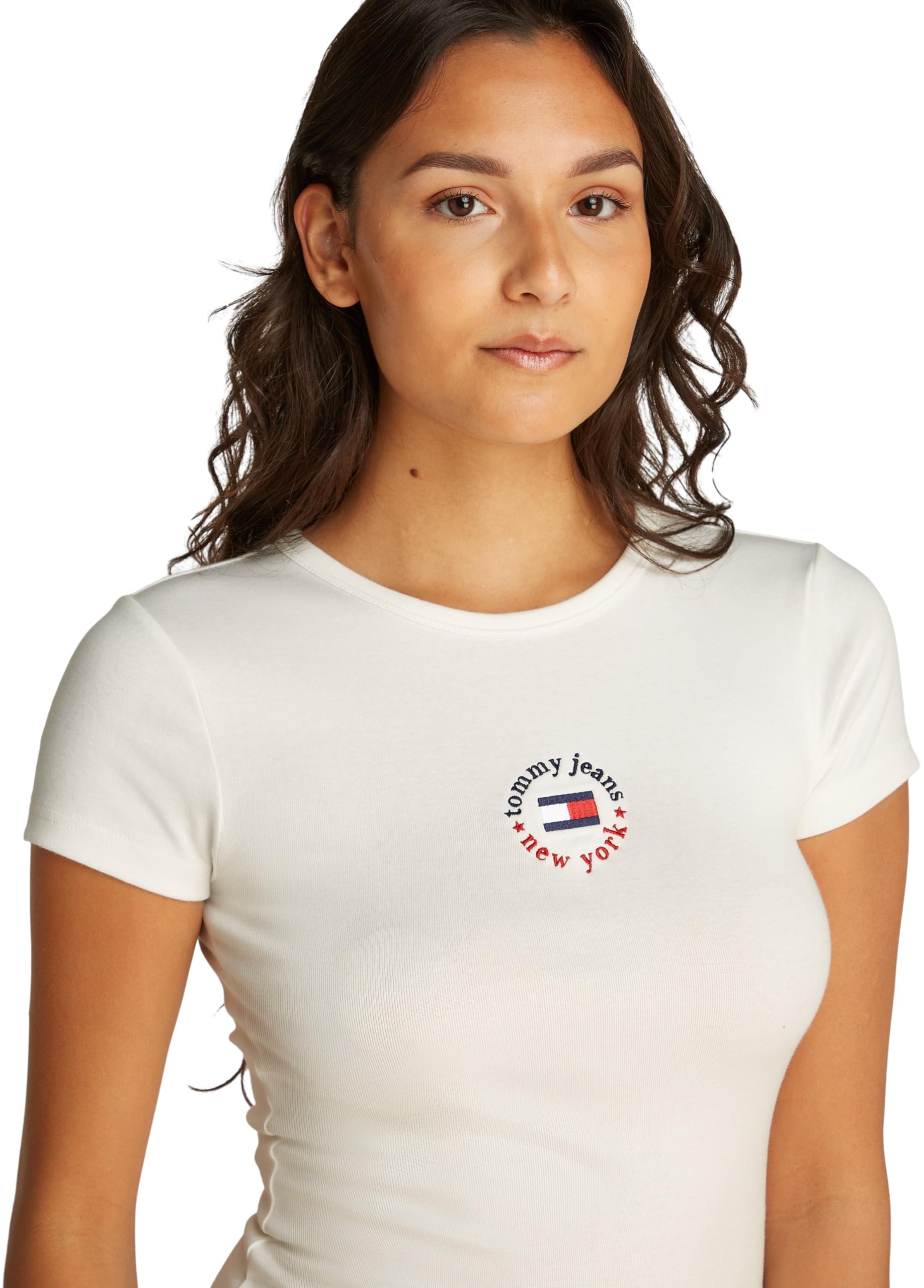 Tommy Jeans Damen Bodycon Kleid Logo Slim Fit