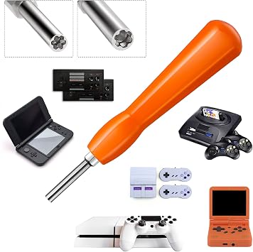 Gamebit Security Screwdriver, Double-Ended 4.5mm 3.8mm Gamebit Screwdriver Bit Set Replacement,Gamebit Security Screwdriver Kit Compatible with NES,SNES,N64