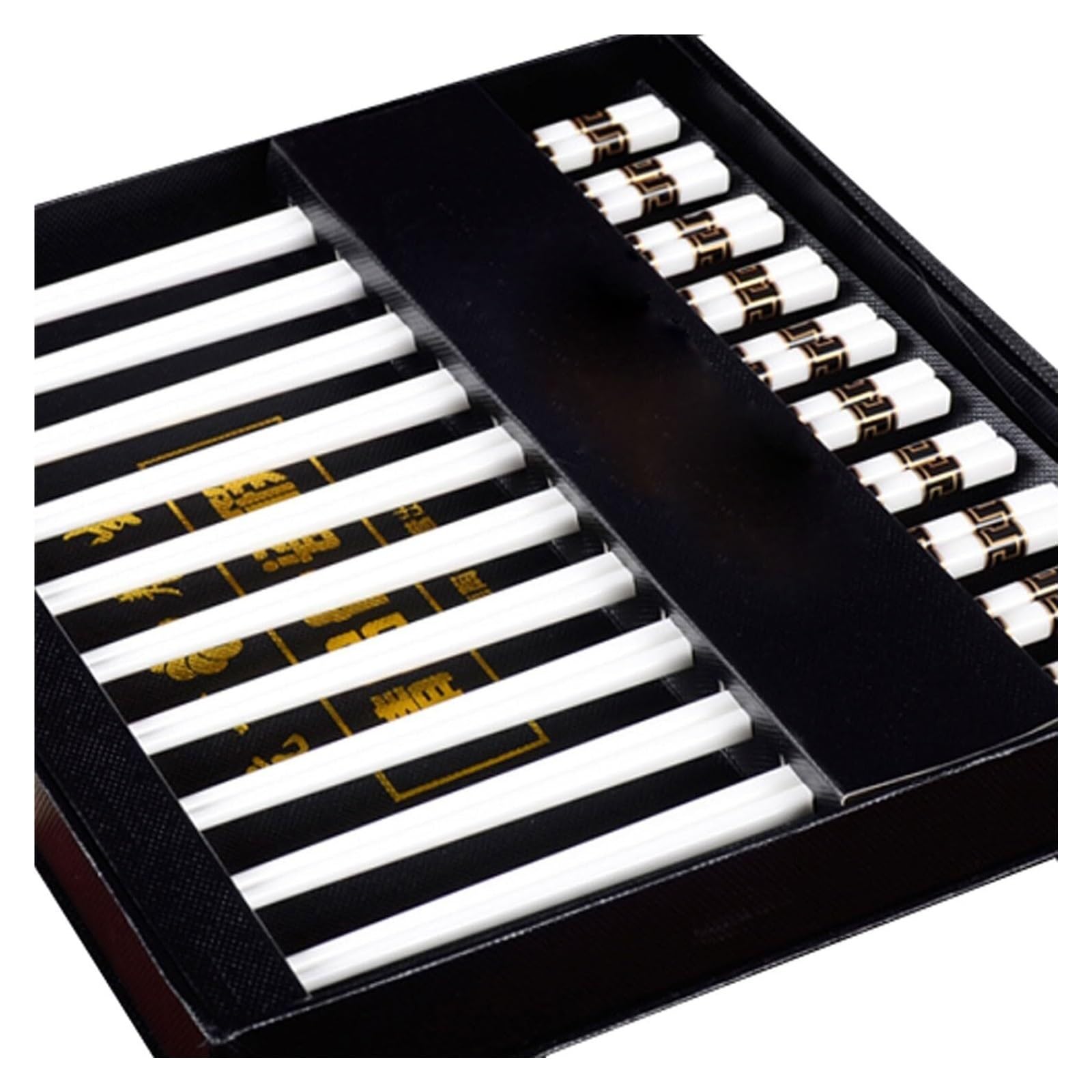 Baguettes en céramique, Baguettes japonaises en porcelaine, coffret cadeau de 10 paires baguettes céramique