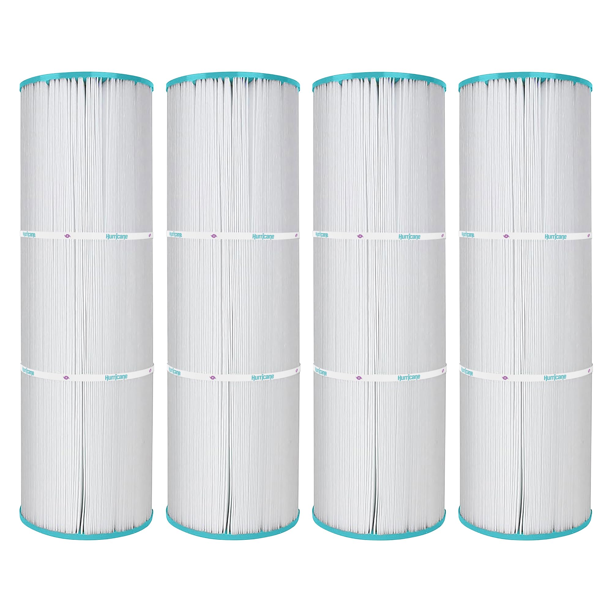Hurricane Filters HF5397-01 4 Pack Advanced Spa Filter Cartridge - Replacement for PLB-S-100, Unicel C-5397, Filbur FC-2792, Rainbow, Waterway, Leisure Bay S2/G2 Spa 100