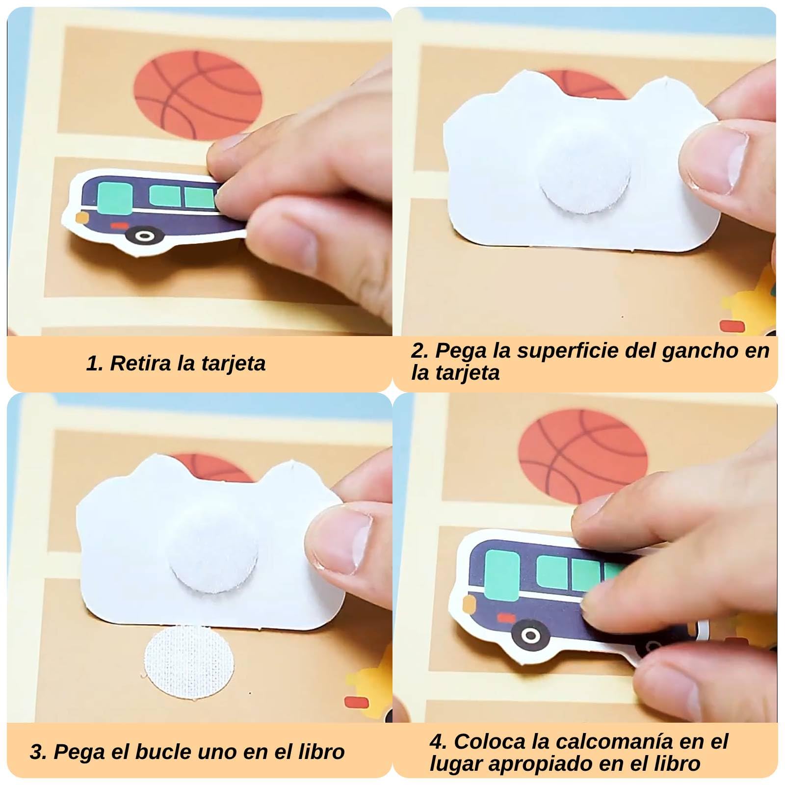 Puntos Adhesivos Redondos 20 mm, 600 Piezas Puntos Adhesivo Doble Cara Redondo, Cinta de Puntos Autoadhesiva de Gancho y Bucle, para Materiales de Enseñanza Escolar y Uso Doméstico (300 Pares 20mm)