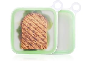 Anjing Silicone Sandwich Container with Snap-Close Lid