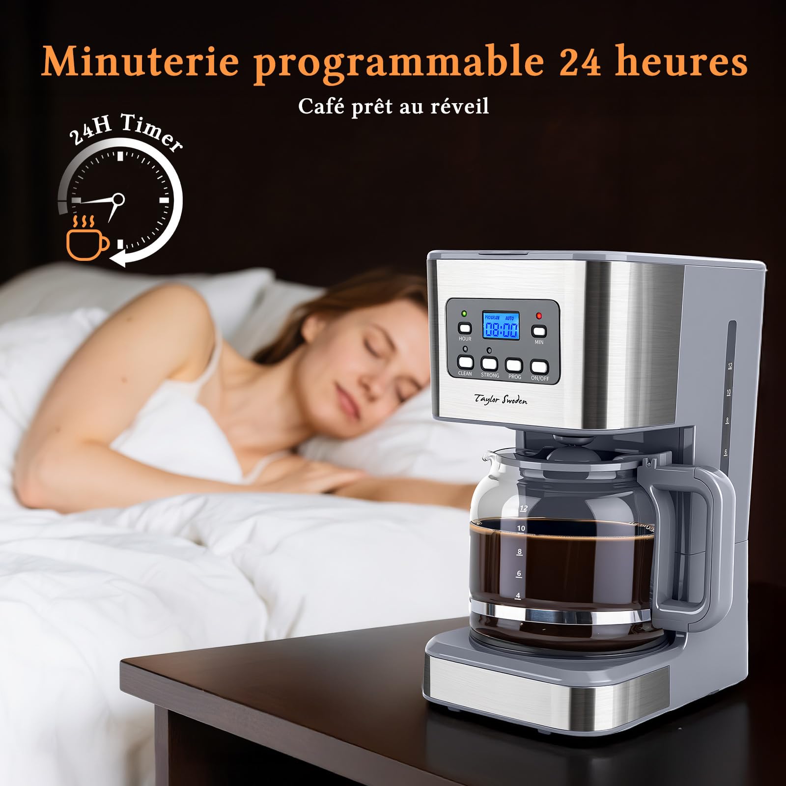 Taylor Swoden 30APQ - Filter koffiezetapparaat - 1.8L - Ijskoffie-modus Taylor Swoden 30APQ - Filter koffiezetapparaat - 1.8L - Ijskoffie-modus