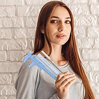 Vista 6 de Teling 6 piezas de herramientas para cejas, regla de medición de cejas, marcador blanco Microblading con regla de papel, marcador de piel