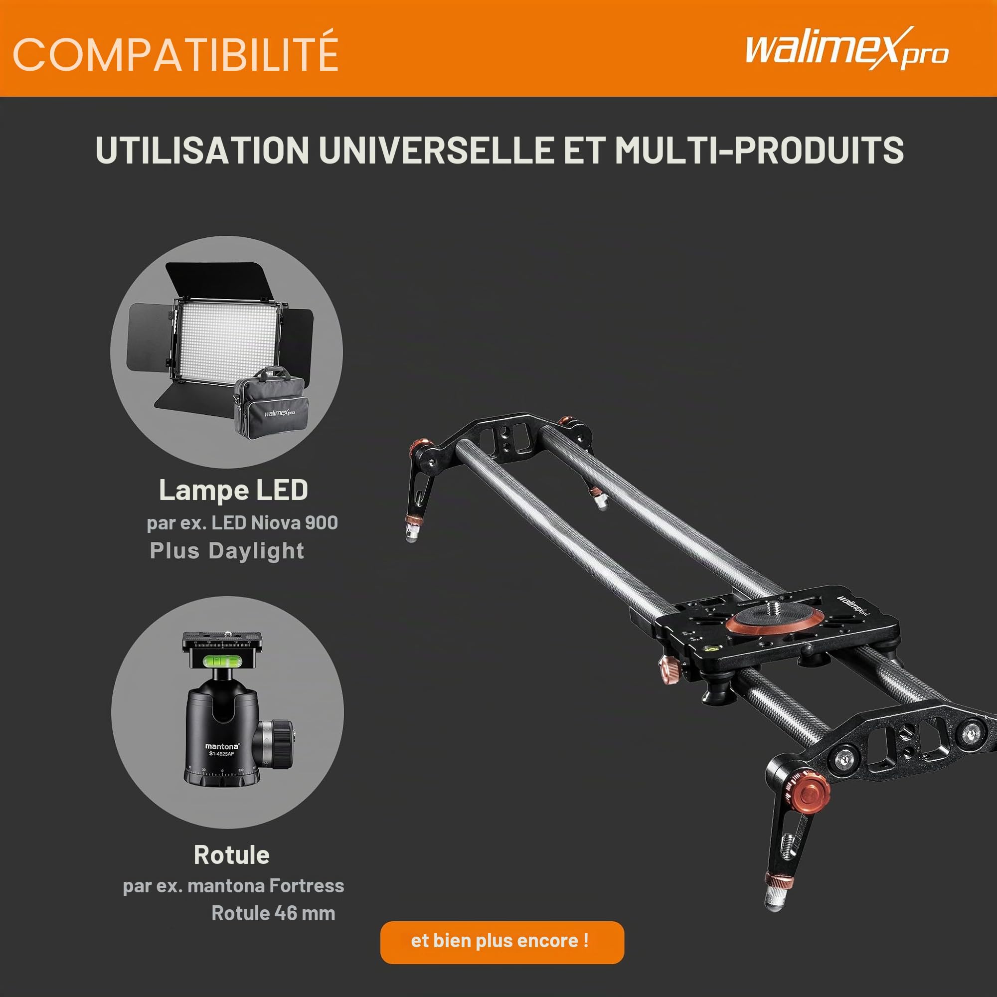 walimex Pro Carbone Video Slider Pro 100