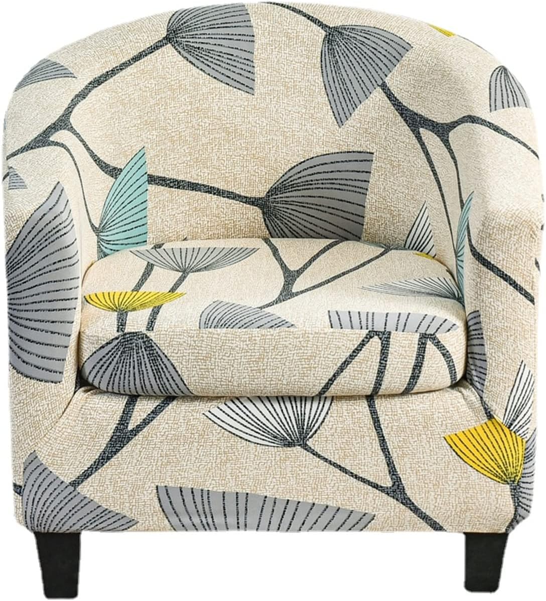 WWYL 2 Piece Tub Chair Covers for Armchairs, Stretch Chair Covers For Armchairs Removable