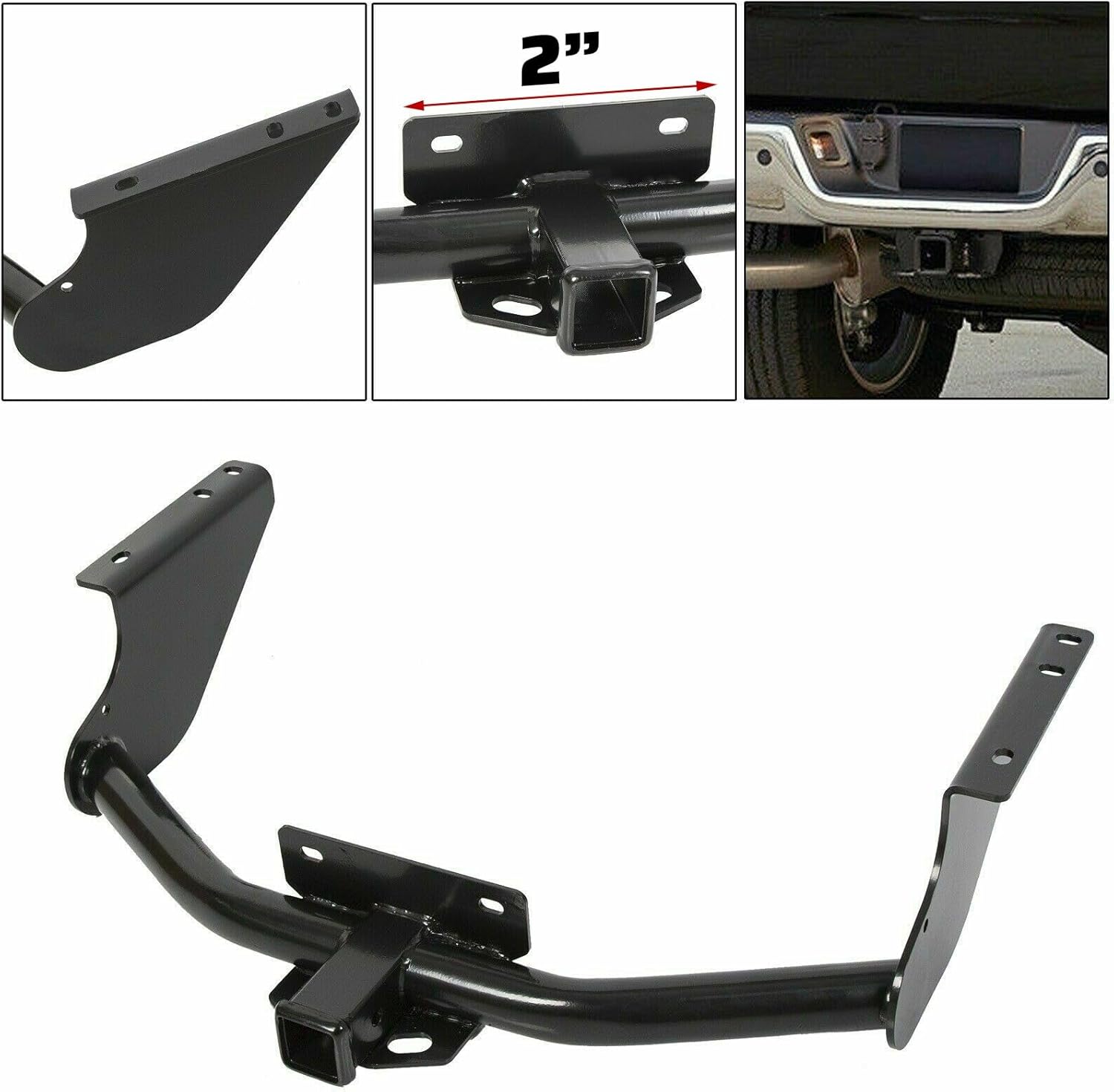 Suitable for Heavy-Duty Class 4 Trailer Hitch Receiver for 2009-2024 Dodge Ram 1500-2-Inch Rear Bumper Tow Accessory