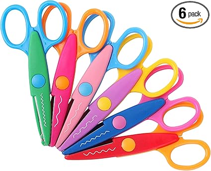 Mr. Pen Craft Scissors - Decorative Edge, 6 Pack, Zig Zag, Scrapbooking, Fancy, Pattern, Design