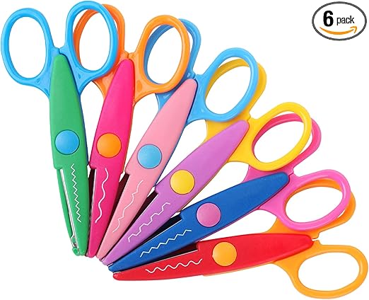 Mr. Pen Craft Scissors - Decorative Edge, 6 Pack, Zig Zag, Scrapbooking, Fancy, Pattern, Design