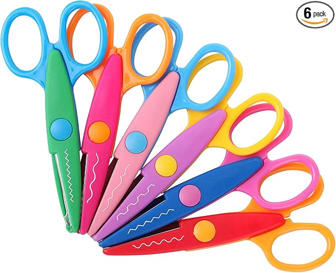 Mr. Pen Craft Scissors - Decorative Edge, 6 Pack, Zig Zag, Scrapbooking, Fancy, Pattern, Design