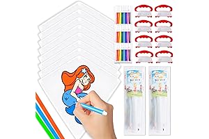 JOYIN 8 Packs DIY Diamond Kite Kits with Watercolor Pens and Kite String