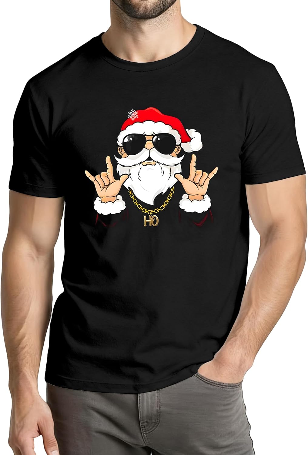 Christmas Shirts for Men: Merry and Bright T Shirt Christmas Graphic Tee Shirt Xmas Holiday Casual Tee Tops