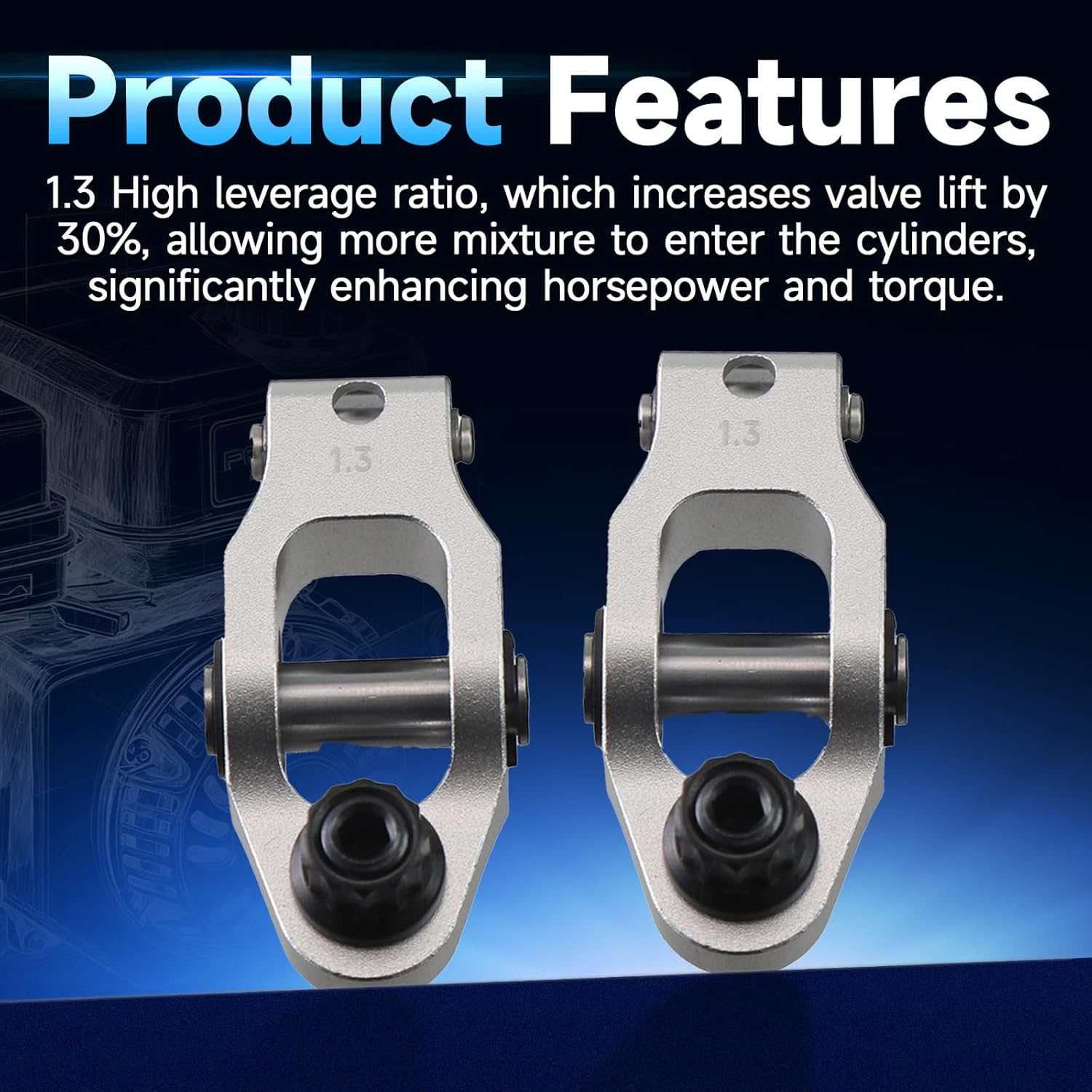 Aluminum 1.3 Ratio Roller Rockers For Predator 212cc Hemi Silver