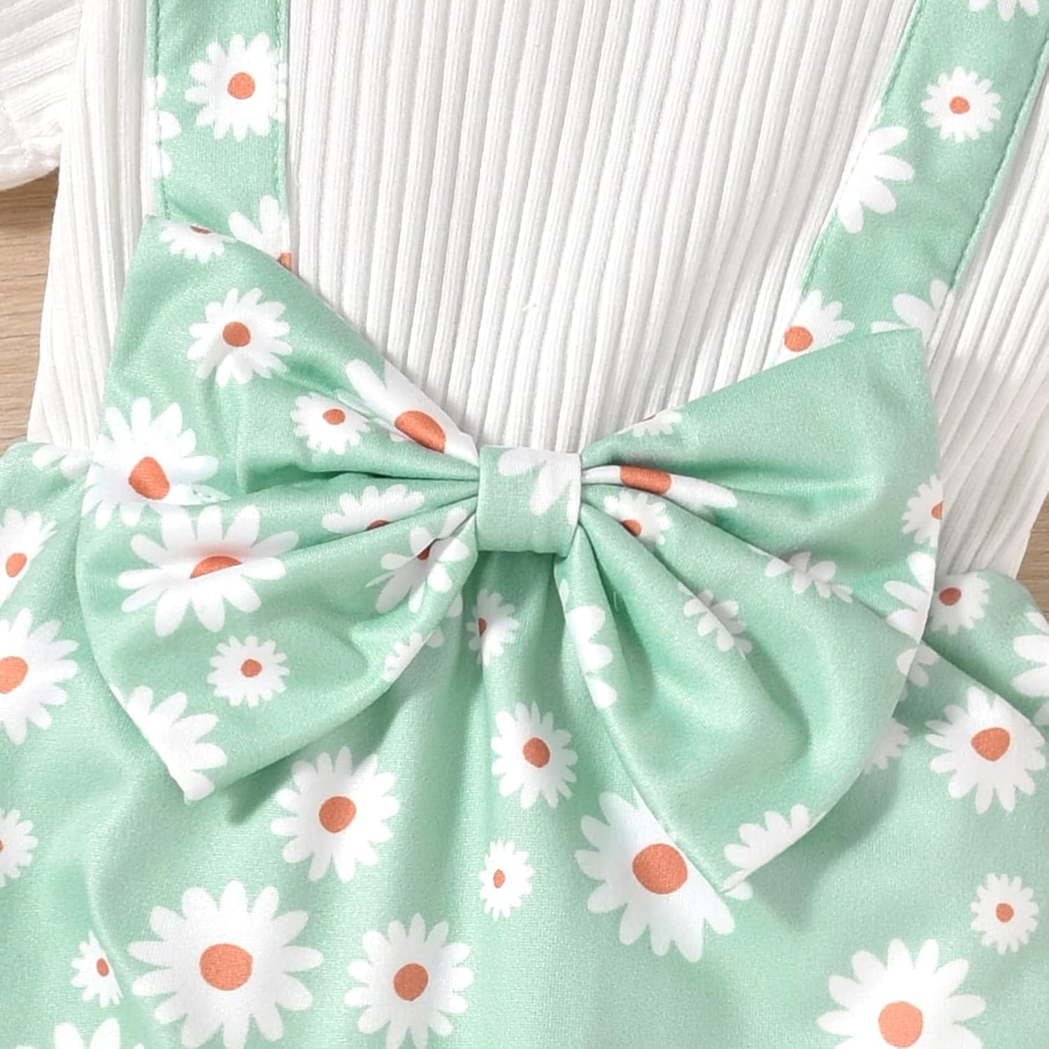 HINTINA Newborn Baby Girl Romper Outfits Short Sleeve Jumpsuit Clothes Set - Image 4