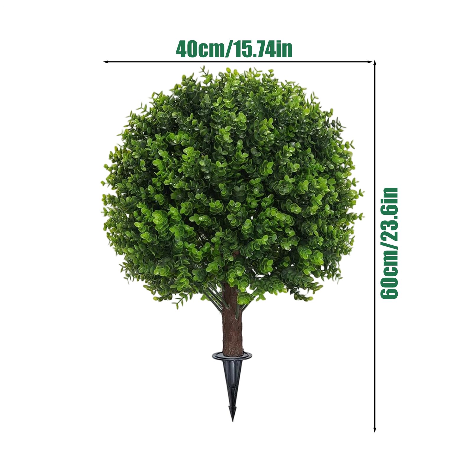 Faux Arbustes Buisson Résistant aux Intempéries de 58 cm