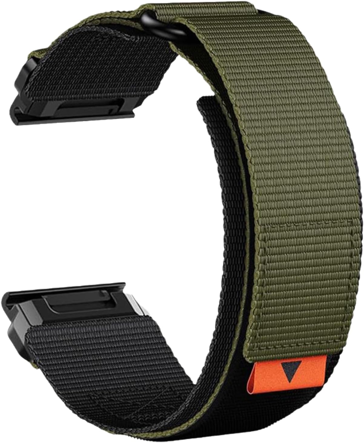 Super Rugged Nylon Sports Strap With Stainless Steel Loop & Hook Design Compatible With Garmin Watch Band For Fenix 7/6/5/Forerunner/Approach/MARQ/Quatix/D2 Series
