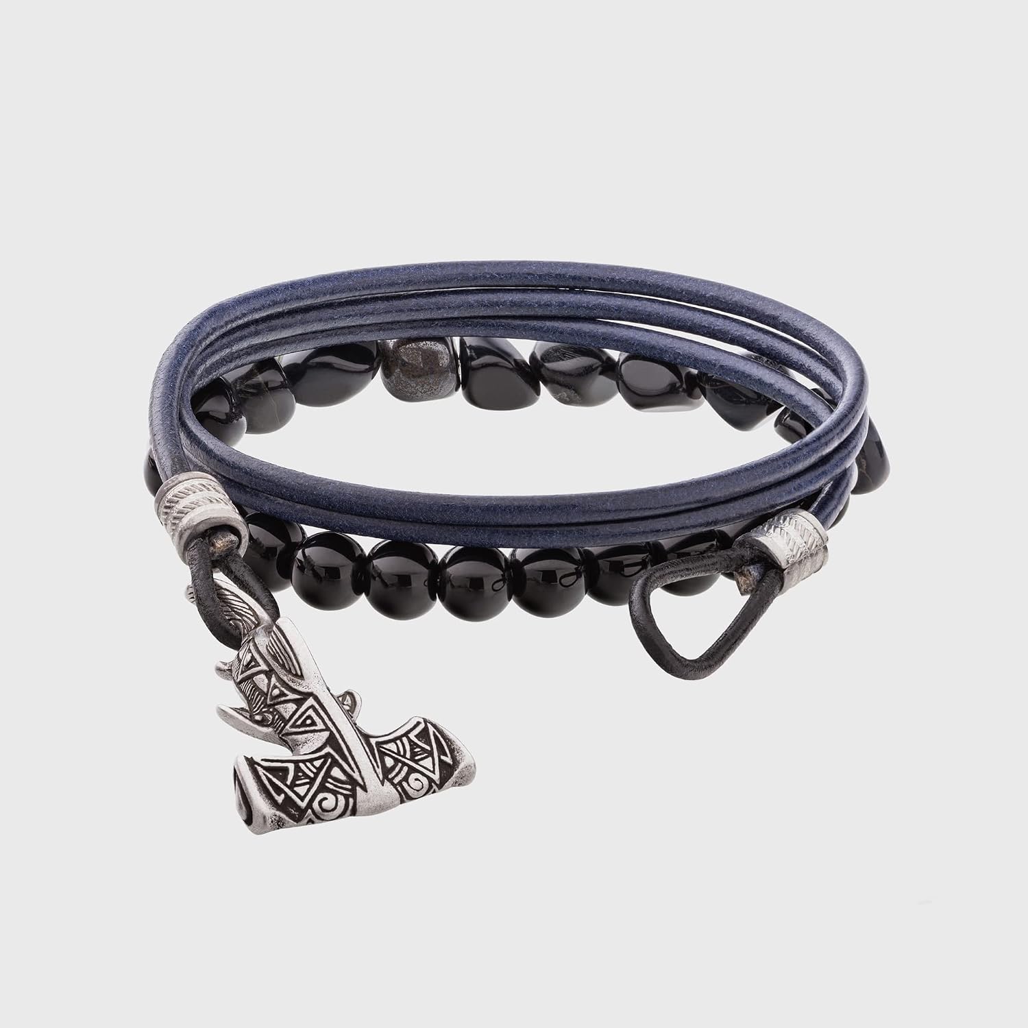 Maori Leather Bracelet with Hammerhead Shark Armband for Men and Women Polynesian Nautical Tribal Beach Ocean Jewelry Gift for Him and Her