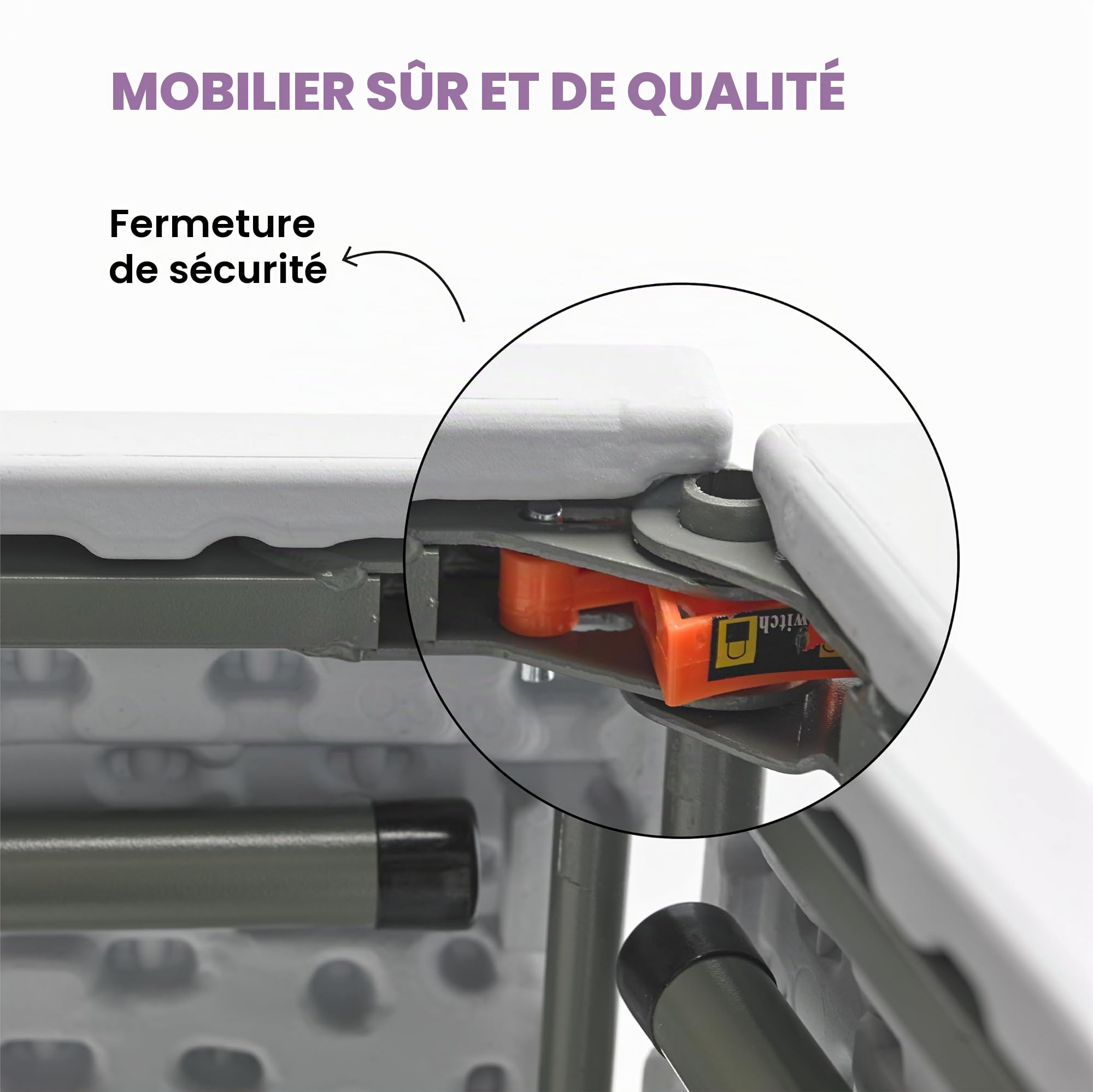 KG KITGARDEN - Table Pliante Portable multifonctionnelle, 180 x 74 x 74 cm, Blanc