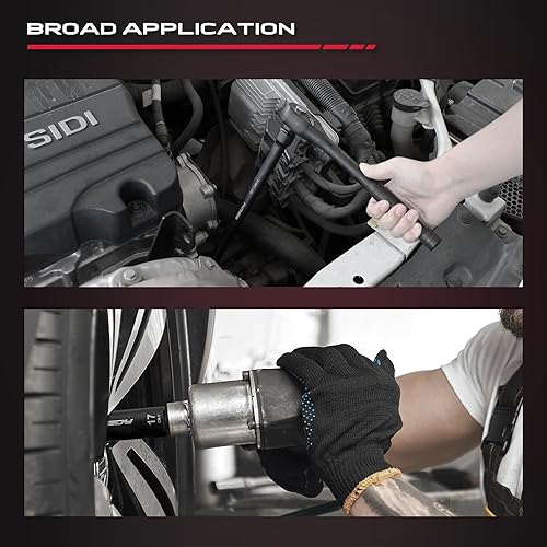 Miniatura 6 de Juego de 29 llaves de vaso de impacto SAE y métricas de 12" con barras de extensión - Material CR-V