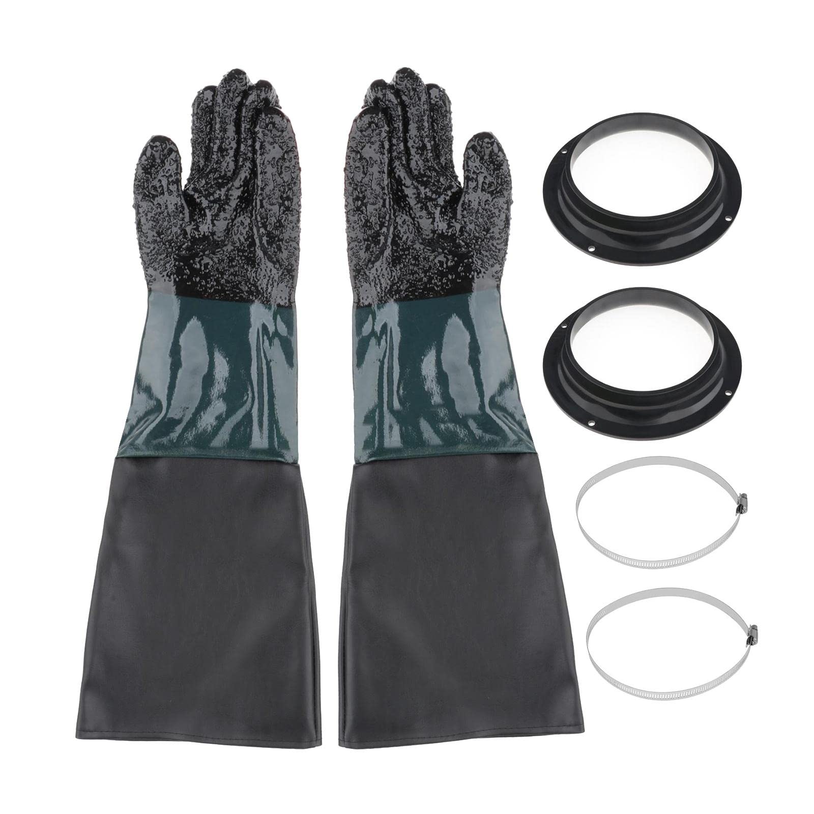 CALANDIS 1Pair of 60cm Replacement Durable Sandblast Gloves for Sand Blasting Cabinet