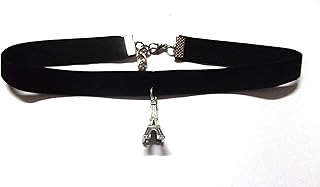 عقد قطيفة للنساء وقلادة برج ايفل فضي