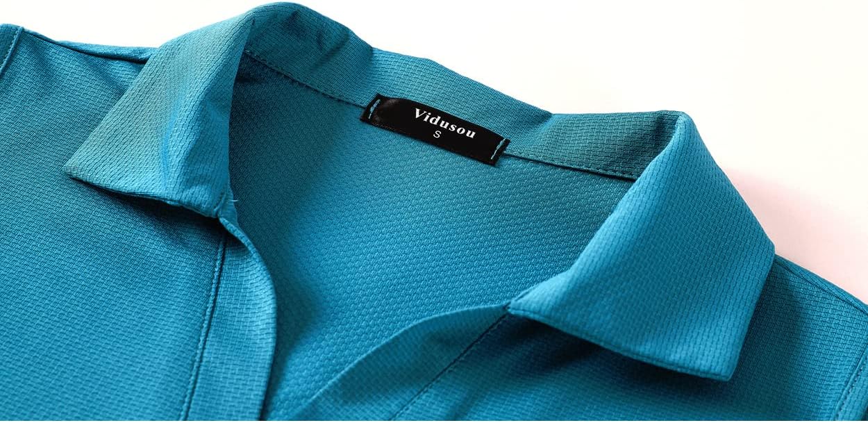 Womens Sleeveless V Neck Golf Polo Shirts - Image 3