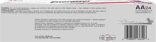 Miniatura 8 de Energizer Pilas AA, MAX Double A Battery Alcaline, 24 unidades
