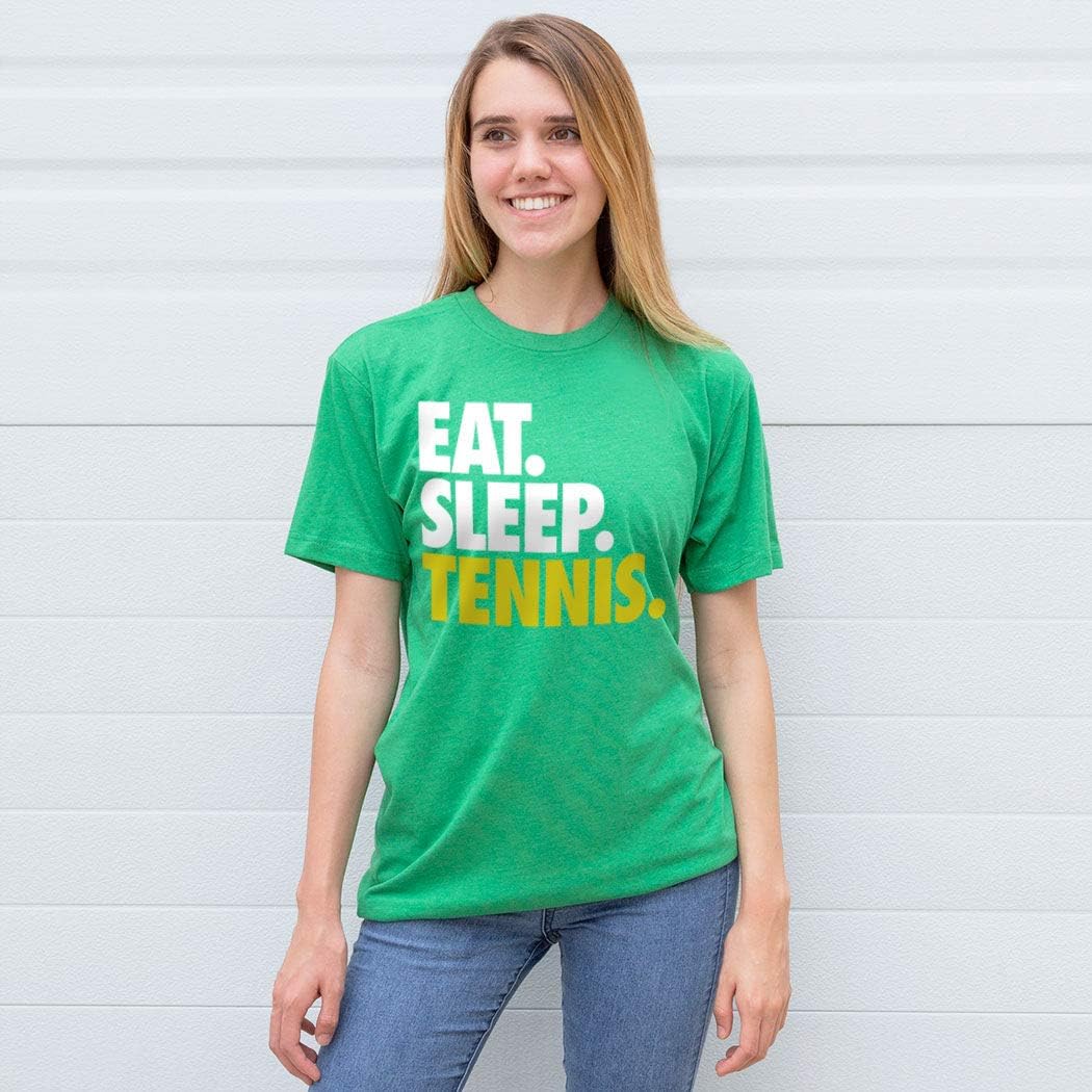 Eat. Sleep. Tennis. T-Shirt | Tennis Tees by ChalkTalk Sports | Multiple Colors | Youth and Adult Sizes : Clothing, Shoes & Jewelry