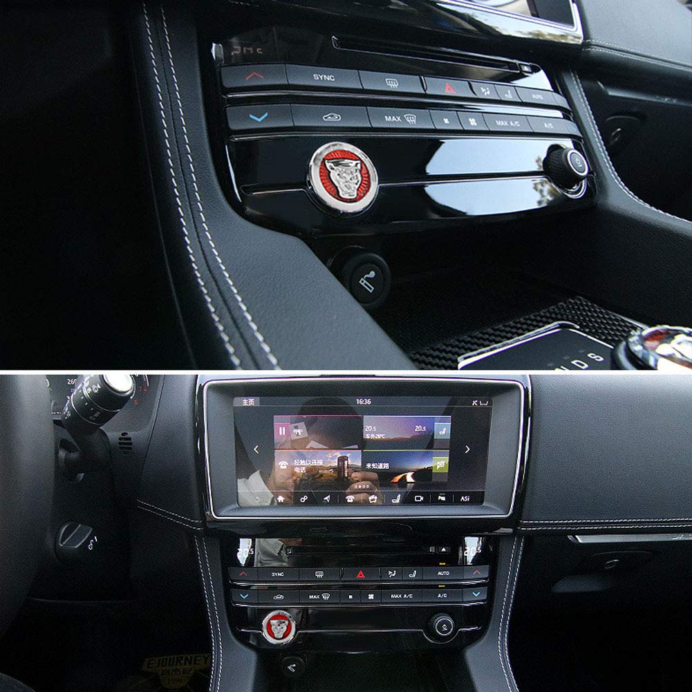 Button Start Center Control Switch Knob Head Decorative Sequin Cap Cover Decal Trim fit for Jaguar XFL XE XEL XJ XJL F-PACE F-Type