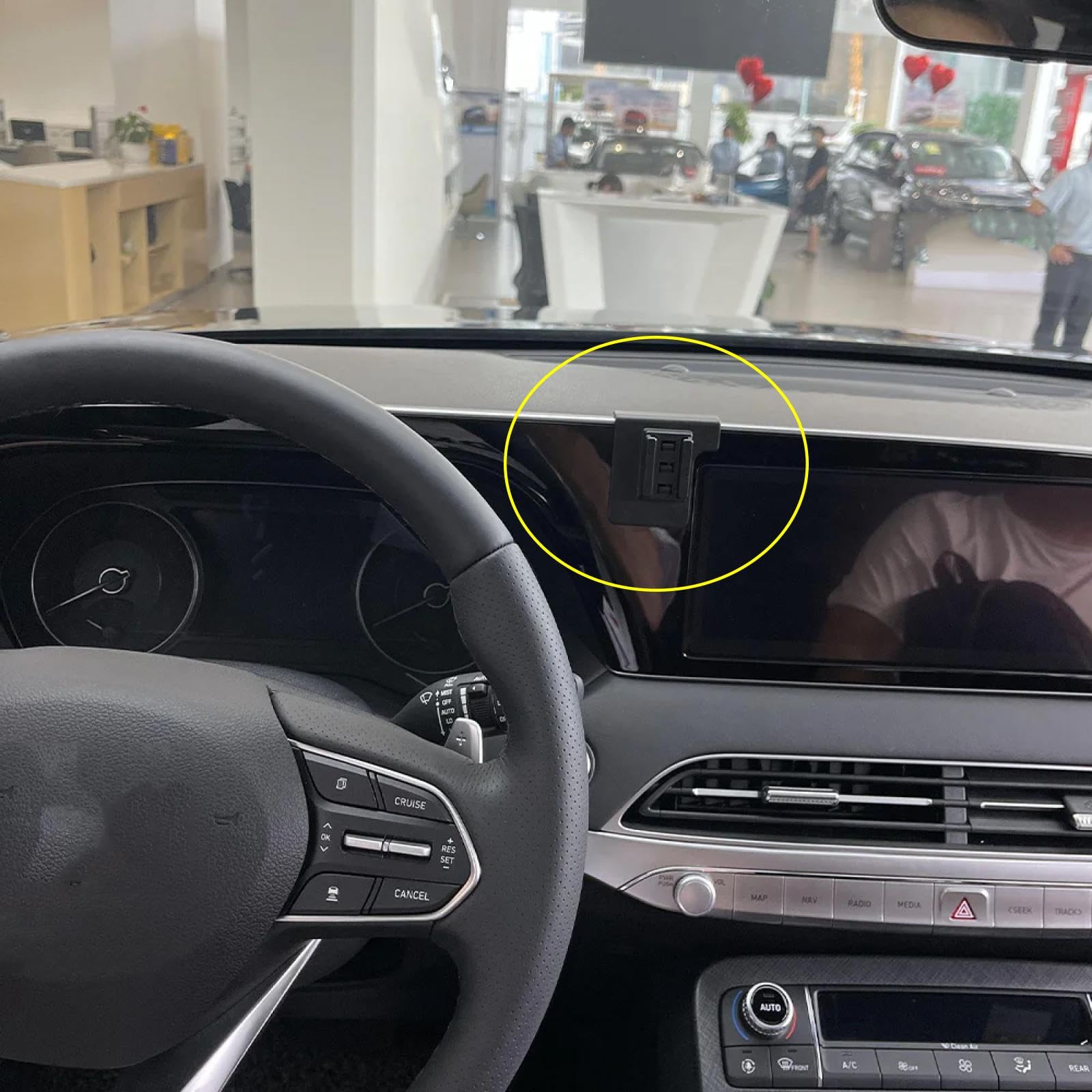 Soporte Móvil Coche para Hyundai Palisade LX2 2020-2024, Soporte para teléfono móvil de Coche con Clip para Rejilla de ventilación del Aire Acondicionado LHD