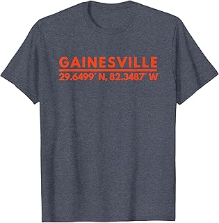 Gainesville Florida Latitude Longitude T-Shirt