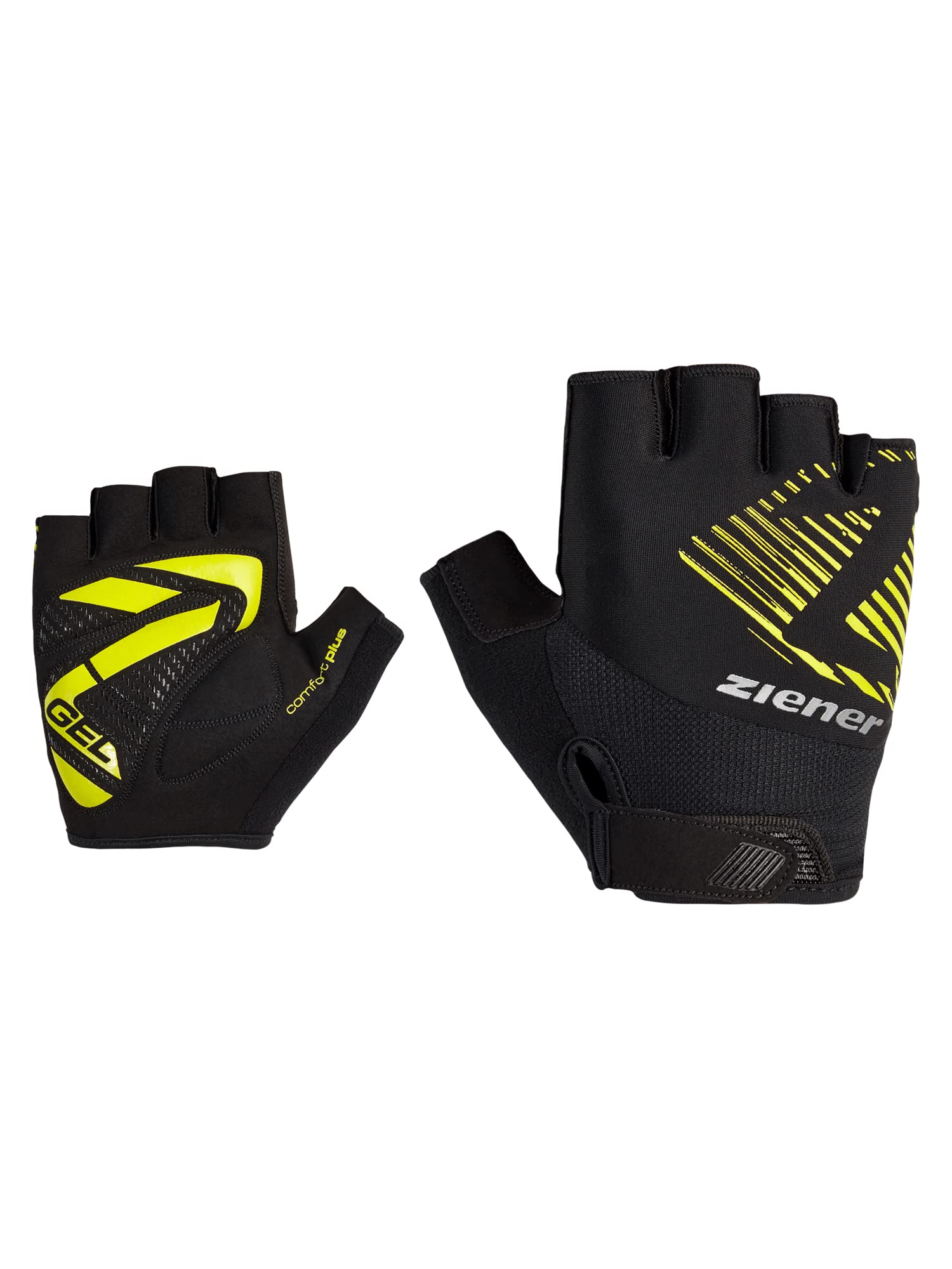 Ziener Adult CurDT Cycling/Mountain Bike/Cycling Gloves, Short Finger, Breathable, Cushioning, Light Green, 6.5