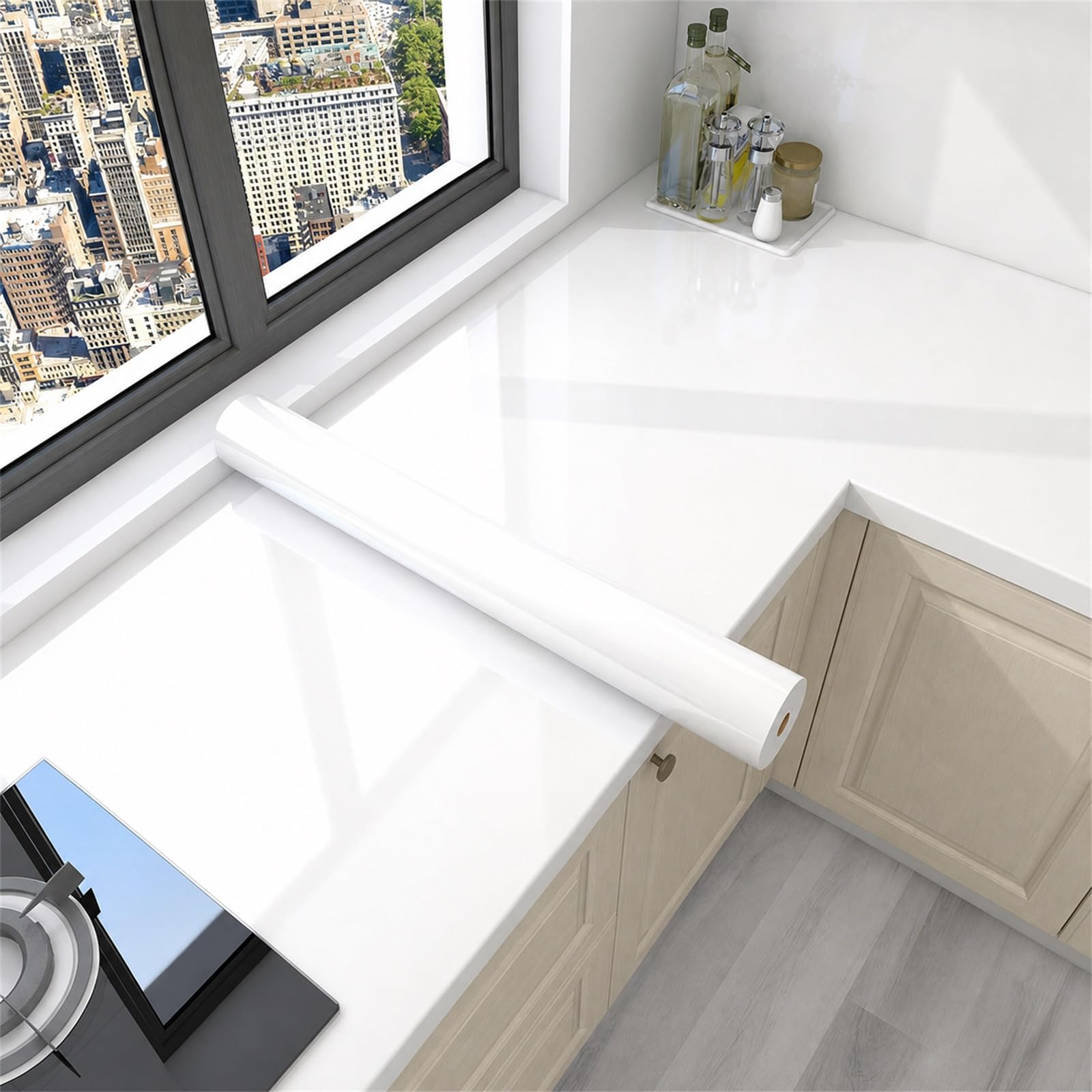 Efecto Marmol Lamas Vinilicas Adhesivas,Papel Pintado Efecto Marmol,Revestimiento Encimera Cocina Impermeable Marmol,FáCil De Limpiar,para Alquiler O DecoracióN Temporal