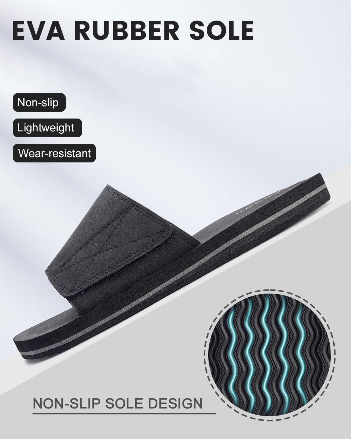 LANGDU Chanclas Hombre Sandalias Piscina Zapatillas Flip Flops