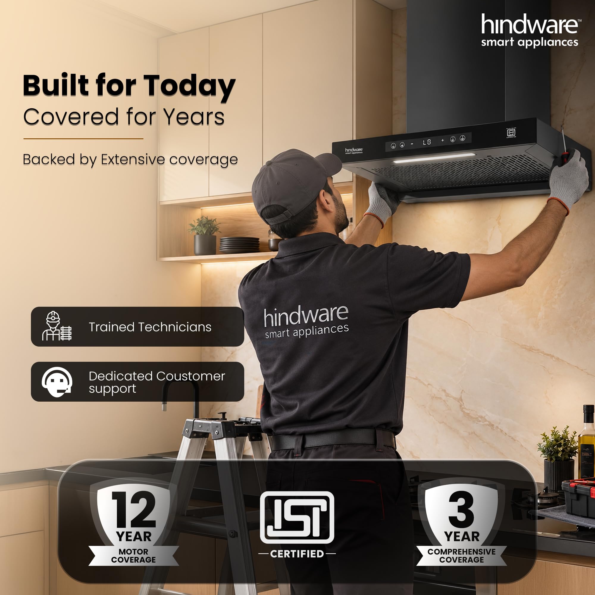 Hindware Regina Kitchen Chimney - Powerful & Filterless -7