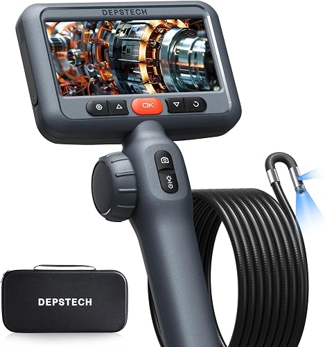 DEPSTECH Endoscope à Double Objectif avec Articulation bi…