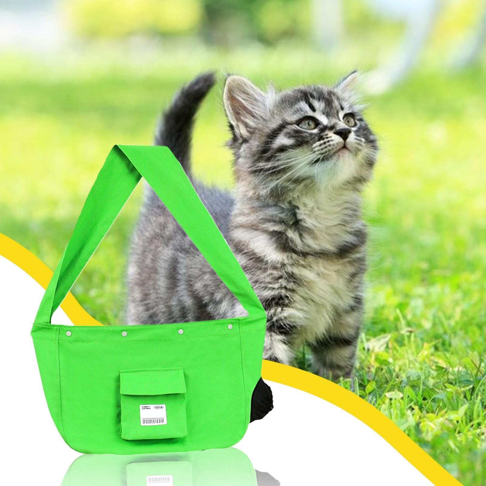 Bolsa de Transporte para Gatos, Bolsa de Transporte para Mascotas para | gatos | Bolsa de transporte para gatos transpirable y ajustable para mascotas, bolsa de asas de gran capacidad para