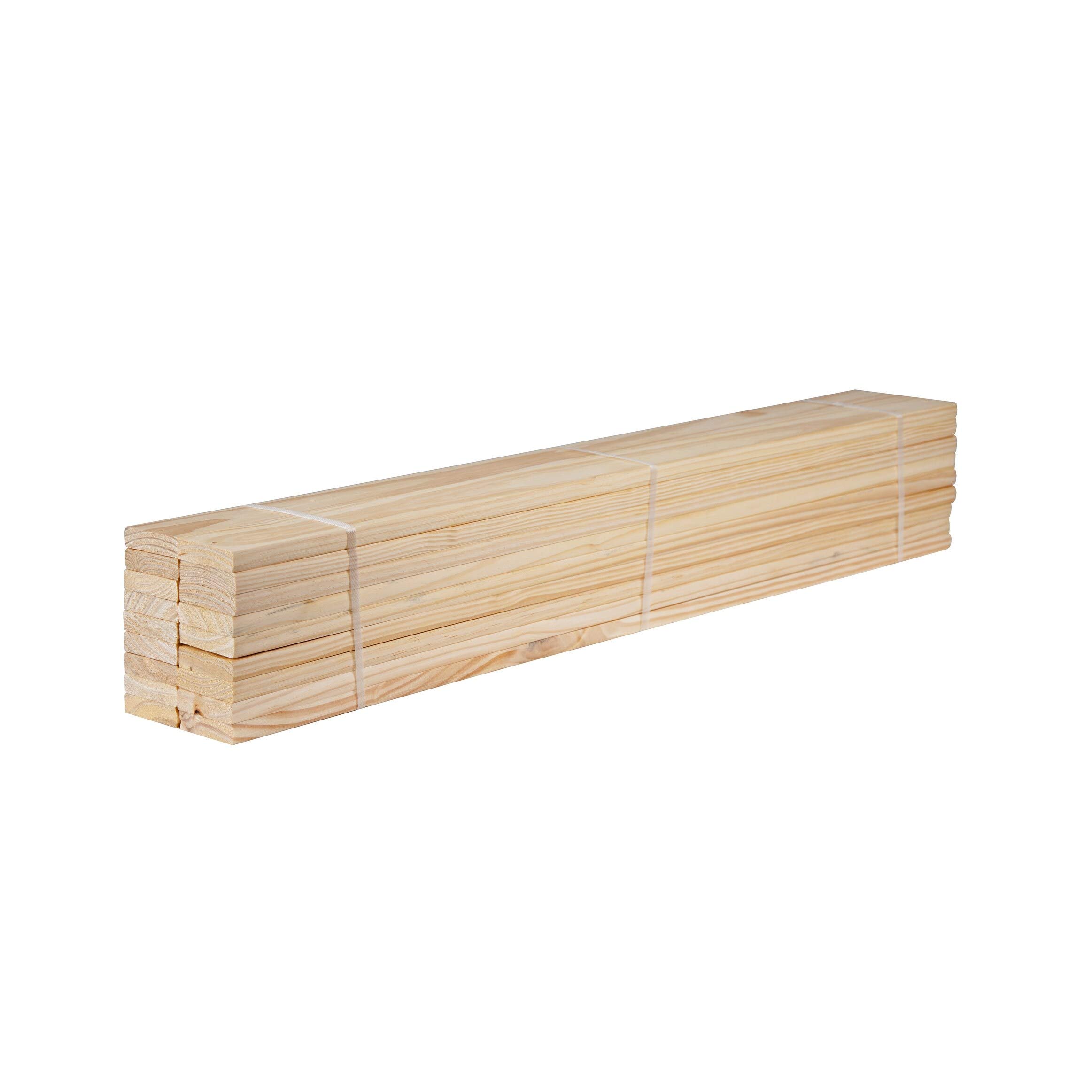 MISC Solid Wood Twin Slats Pack of 18 by Natural Pine Finish