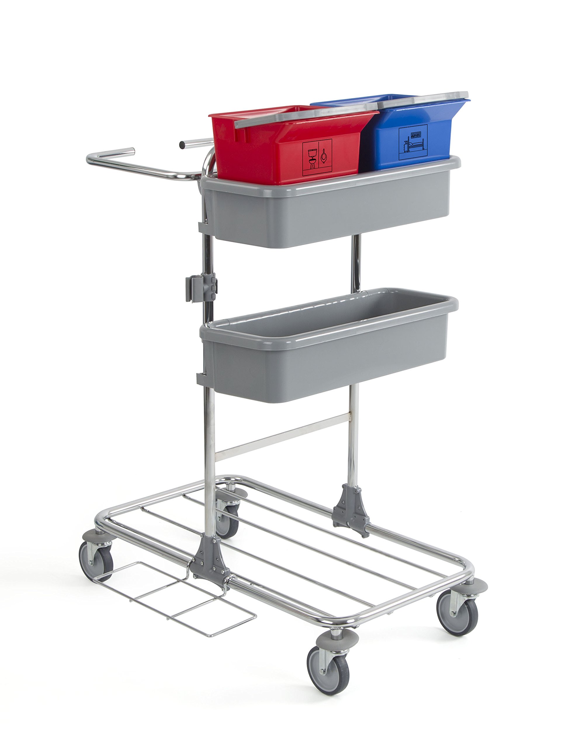 Carrello Per Pulizia Modular 170 - Con 2 Secchi Da 15L, 2 Da 12L, Strizzatore E Portasacco - Foto 12