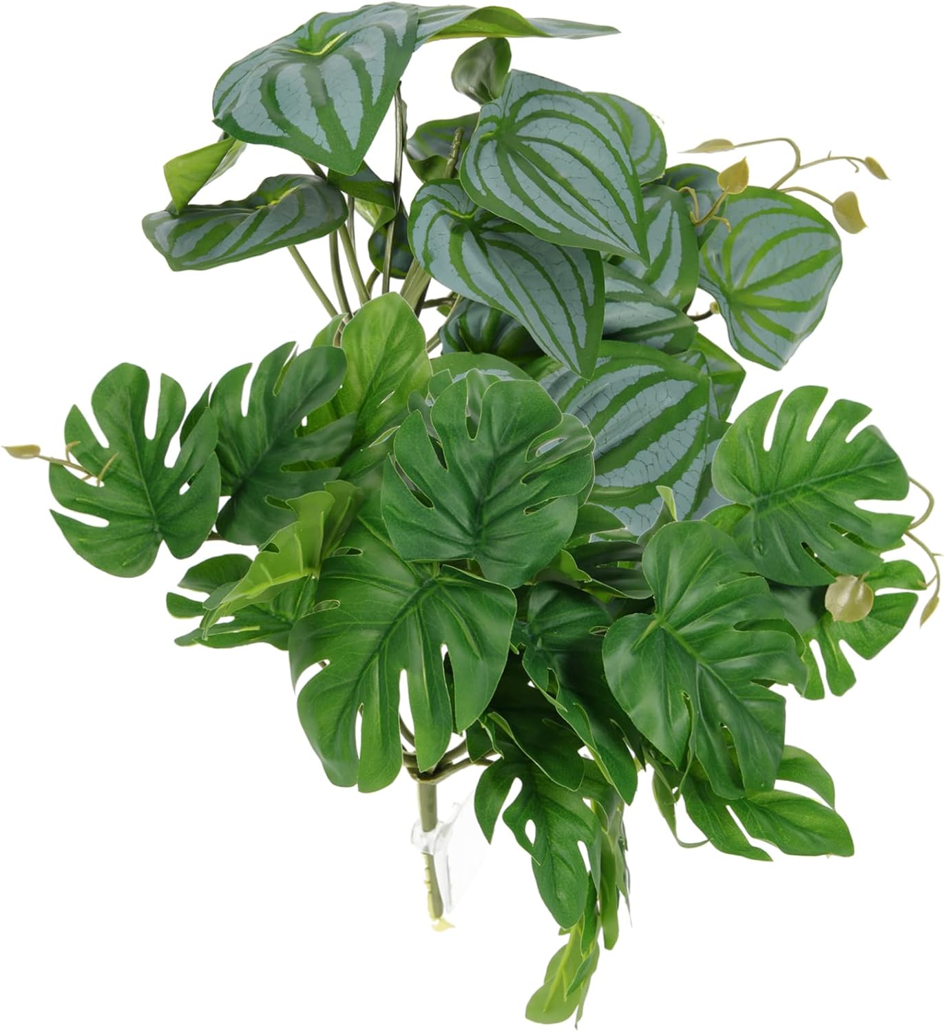 BESPORTBLE 8pcs Realistic Reptile Plants Fake Reptile Leaves Decor Artificial Plant Ornaments for Tank