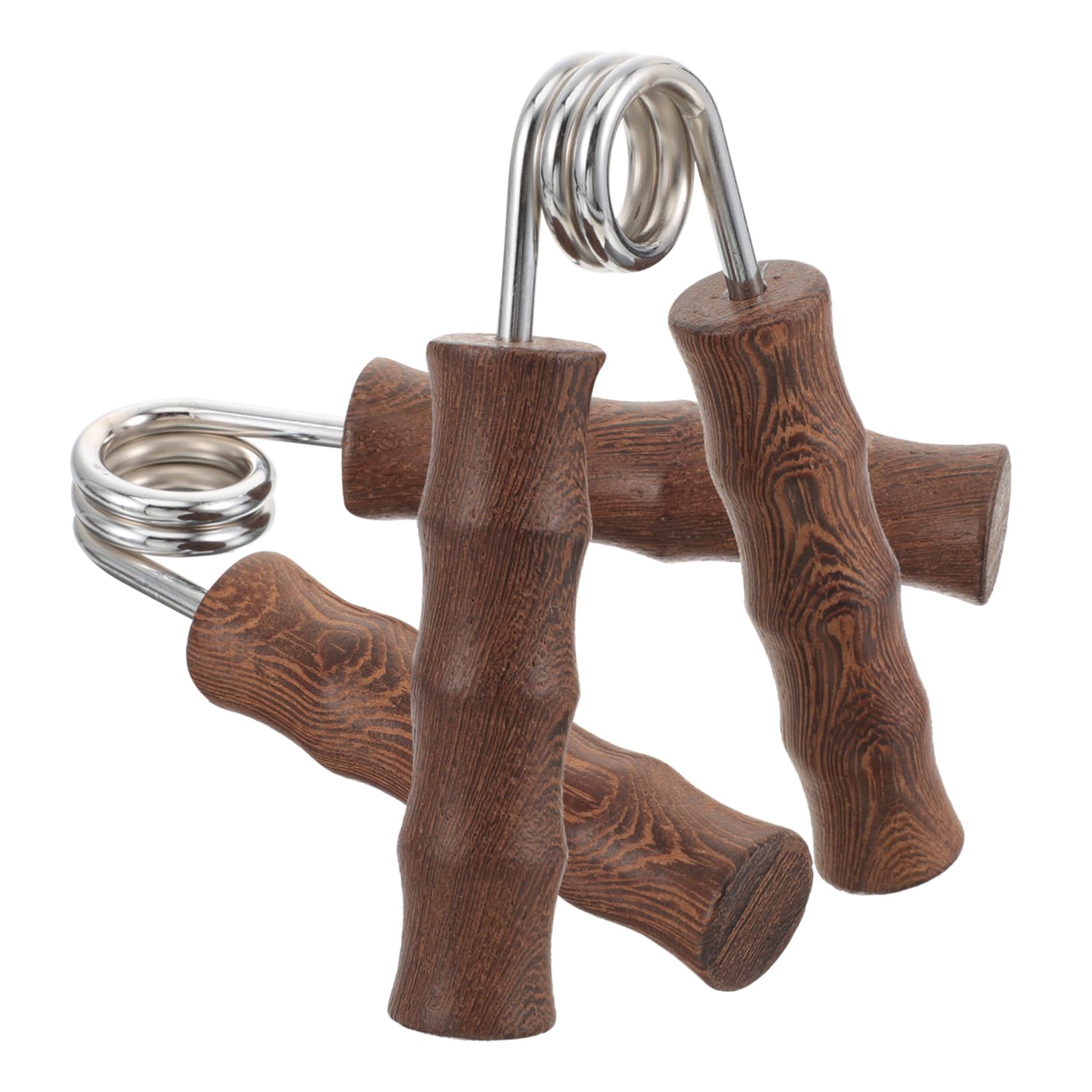 GOOHOCHY 1pair Wooden Hand Gripper Kit Fitness Arm Strength Trainer Non-skid Grip for Home Gym Hand Exerciser for Strengthening Fingers Forearms for Workout Enthusiasts