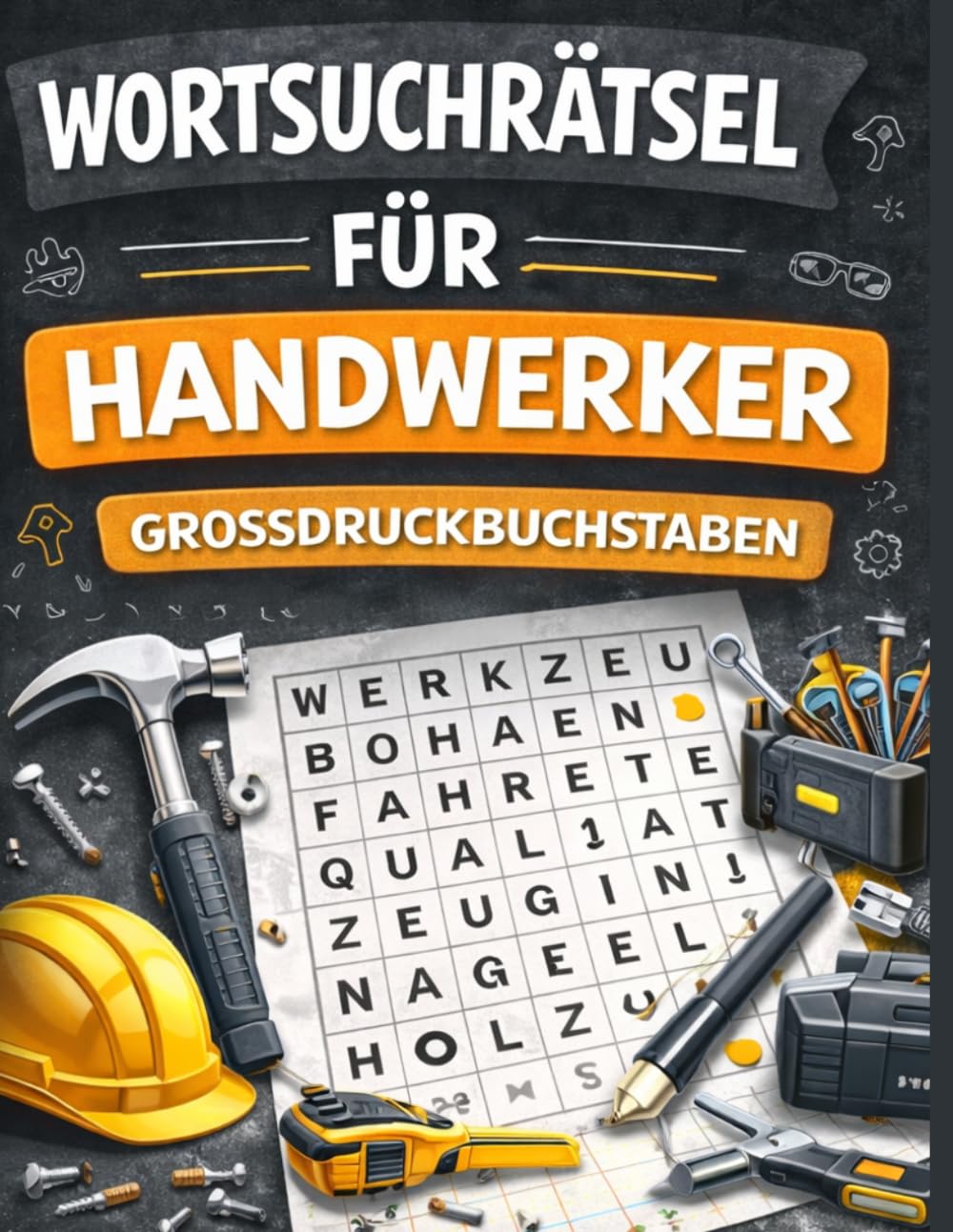 Wortsuchrätsel für Erwachsene - Handwerker Großdruck: Über 800 versteckte Wörter | Entspannung und Gehirntraining | Ideal für Senioren | Geschenk für Handwerker (Wortsuchrätsel rund um Berufe)