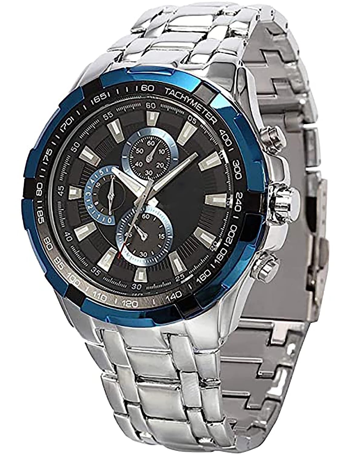 KV Enterprise Two Tone Chrono Look Analog Watch. (Silver) (B0C8TRSF18) Amazon Price History, Amazon Price Tracker