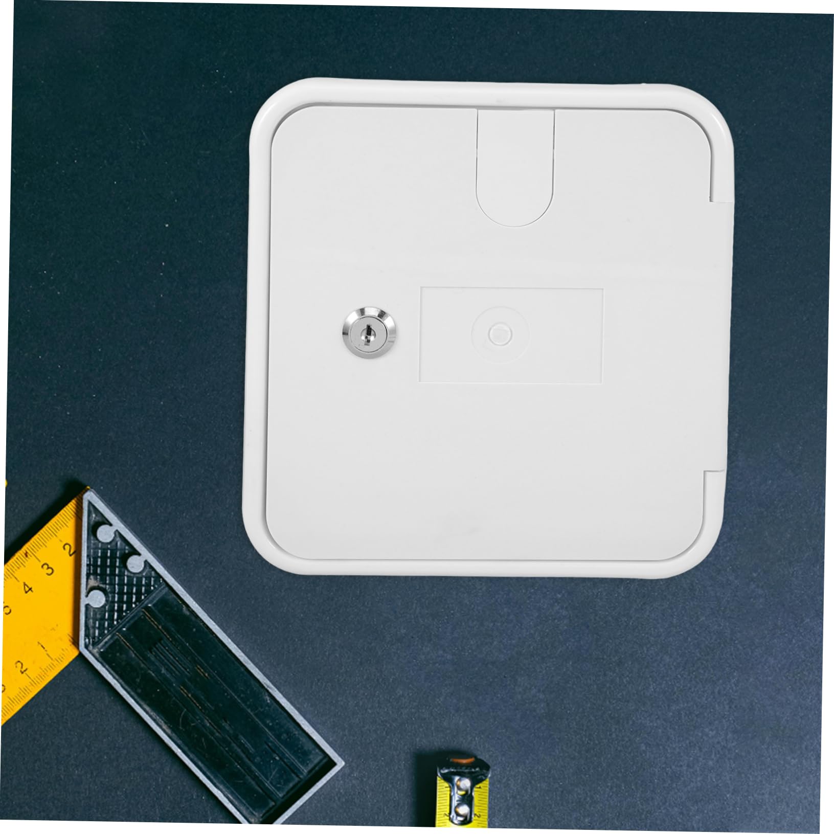 POPETPOP Sportello di Ispezione Elettrico per Campervan in ABS Bianco con Viti, Resistente all'Uso Esterno, Ricambio la Conversione RV